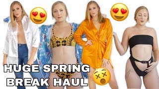Huge Spring Break Try On Ft Prettylittlething Hannah Garske