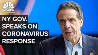 New York Gov. Cuomo holds a briefing on the coronavirus outbreak - 4\/27\/2020