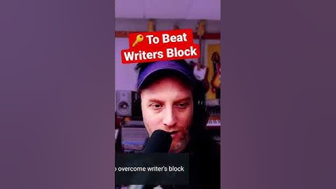 How to beat writers block to finish songs easier #writersblock #songwriter