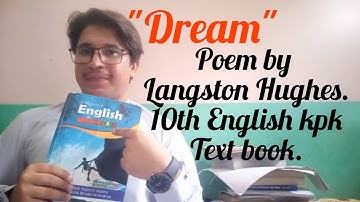 "DREAM" poem by Langston Hughes. 10th class English kpk text book.