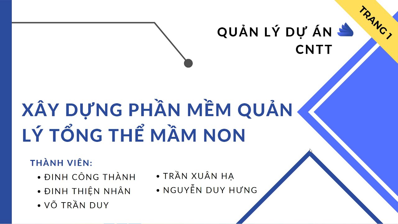 Báo cáo môn quản lý dự án CNTT - YouTube