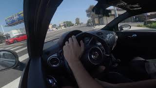 Fiat 500 Abarth POV with Exhaust and Short Shifter