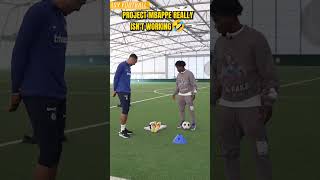 Aubameyang tries to get Project Mbappe going 🤣 #shorts | SY Football #SUCCESS4YOUNGSTERS