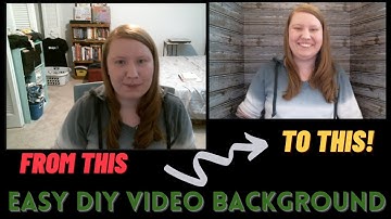 Easy DIY Cardboard Video Background