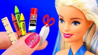 BACK TO SCHOOL 11 DIY Miniature School Supplies in 5 MINUTES CRAFTS