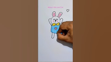 Cute Rabbit Drawing 🐰🫣😍 #shorts