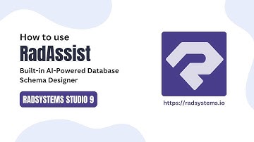 Build a Complete Database in Minutes with RadAssist | RadSystems Studio 9
