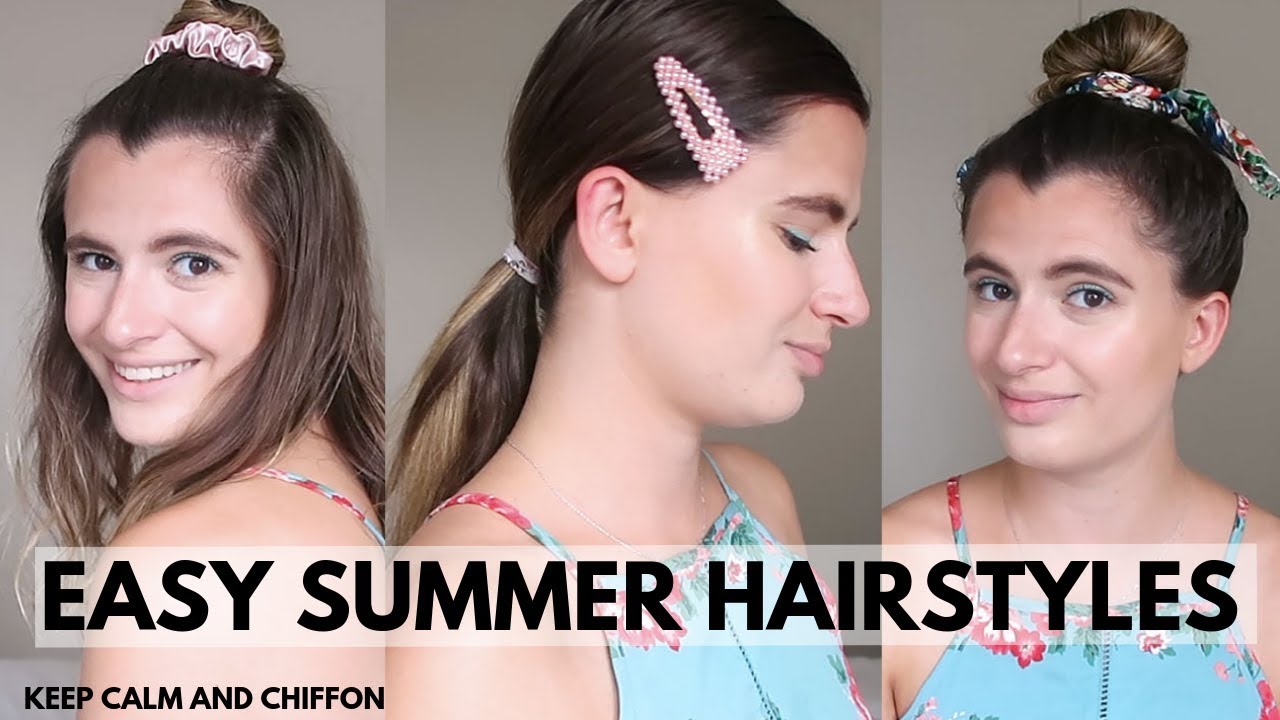 3 EASY SUMMER HAIRSTYLES FOR MEDIUM HAIR 2019