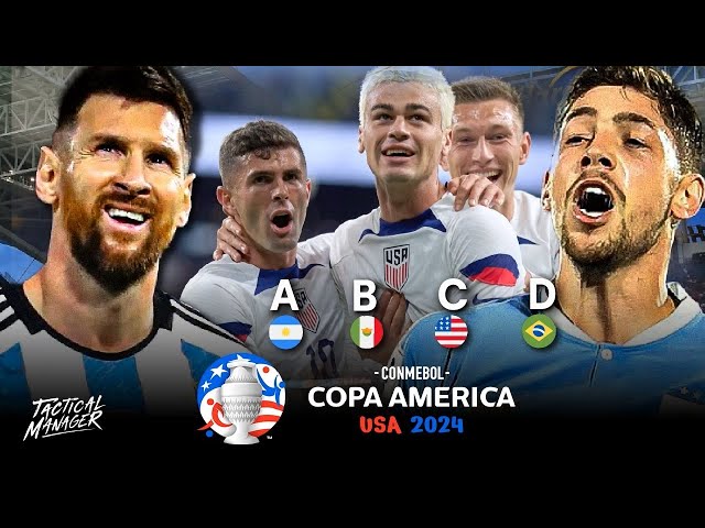 COPA AMERICA USA 2024 GROUP STAGE DRAW 