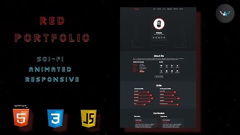 Animated Responsive Personal Portfolio Website Design using HTML CSS and Js | The Terminal Boy