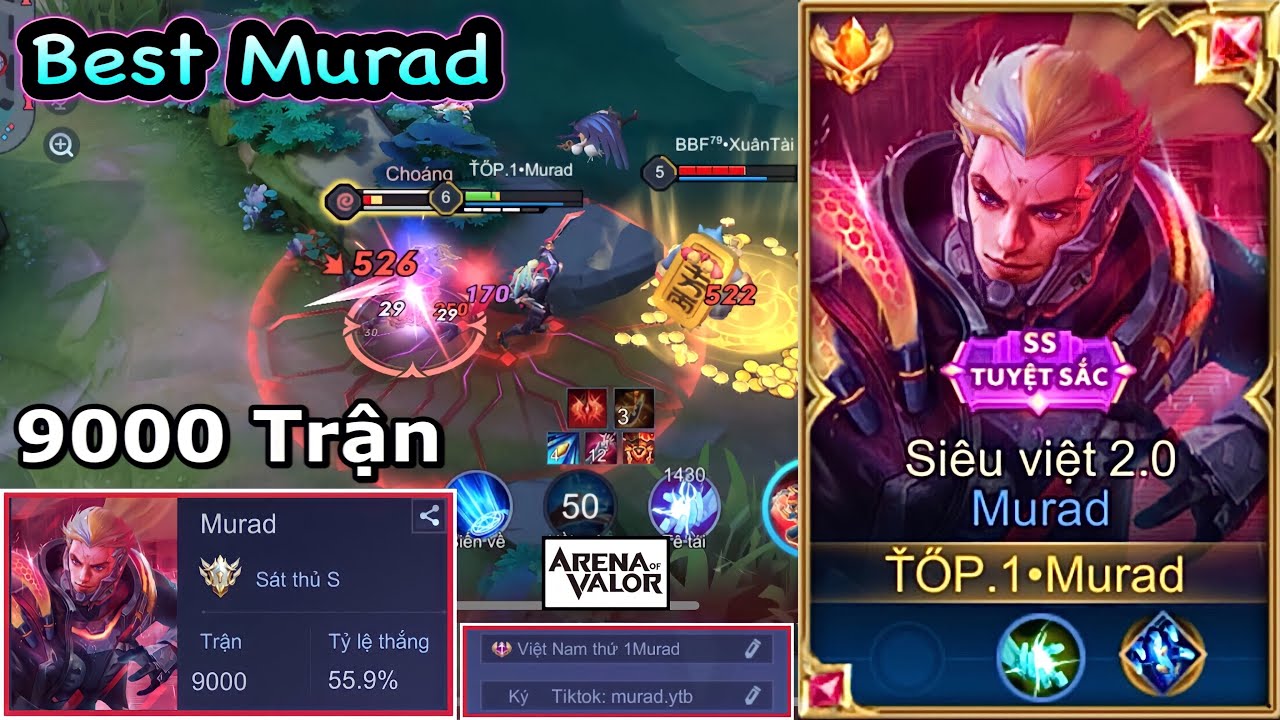 TOP.1 Murad Đã Đạt 9000 Trận Murad Và Lí Do Trở Thành Best Murad – Liên Quân Mobile