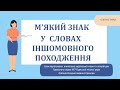 Одеський ліцей №7. Українська мова. 6 клас. М&#39;який знак у словах іншомовного походження