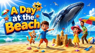 🏖️ A Day at the Beach | Easy English for Kids🏖️  screenshot 1