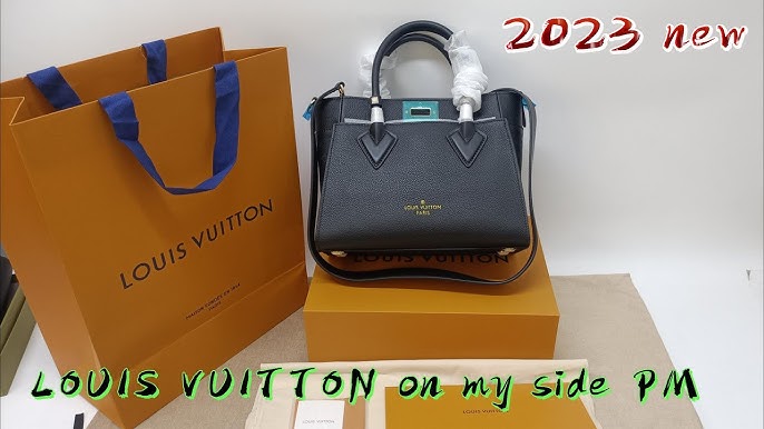 LOUIS VUITTON LV On My Side PM M21546 Black Leather Women Handbag