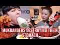 Mukbangers destroying their stomachs with spicy food