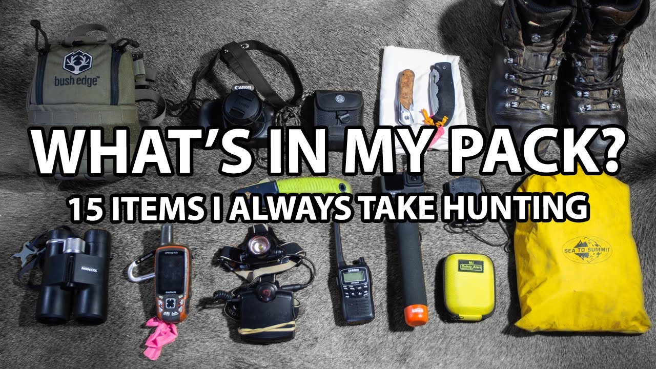 What's in my hunting pack? // 15 items I always take hunting! - YouTube