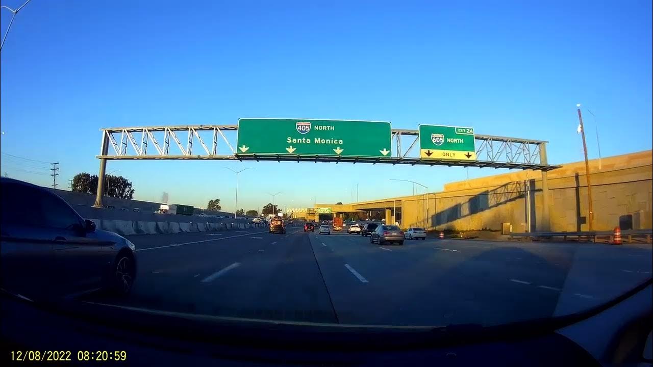 Orange County to Los Angeles 405 freeway 12082022 YouTube
