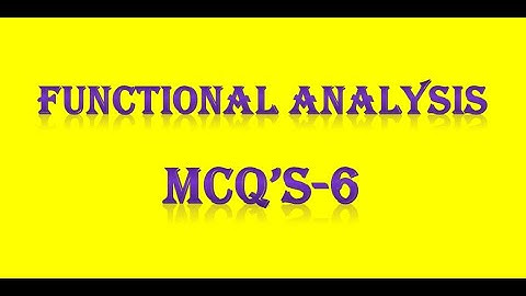 PG TRB/ POLYTECHNIC FUNCTIONAL ANALYSIS MCQ