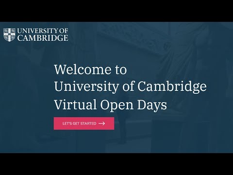 Exploring the Cambridge Virtual Open Days