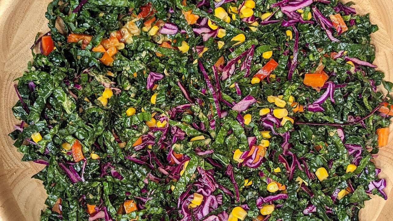 THE Rainbow Kale Salad That's All Over Social Media YouTube