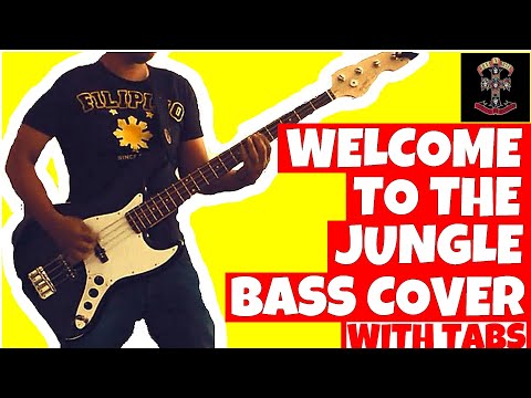 guns-n-roses-welcome-to-the-jungle---bass-cover-with-tabs-#welcometothejungle-#gnr-#bassguitarlesson