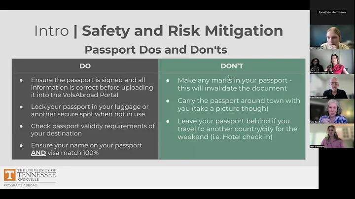 UTK Programs Abroad Pre-Departure Orientation - Spring 2025