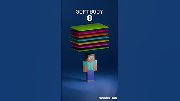 Minecraft Soft Body Simulation in Blender 🧽