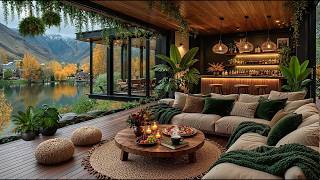 The Ultimate Cozy Forest Cafe Jazz Ambience ☕️ Soft Jazz Piano Music for Stress Relief, Deep Focus screenshot 5