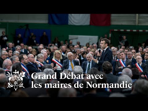 Grand Débat d'Emmanuel Macron avec les maires de Normandie