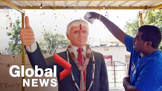 Trump superfan worships shrine to U.S. president ahead of India visit