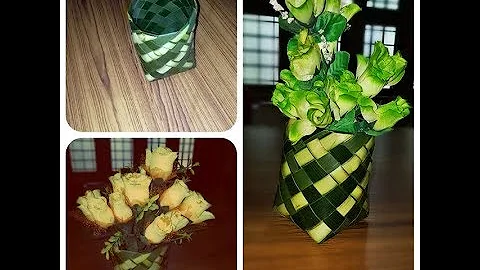 How to make Coconut Leaf Square Basket At Home || Handmade Crafts ||