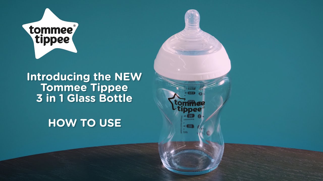 Tommee Tippee - 3 in 1 Glass Bottle - Instructions 