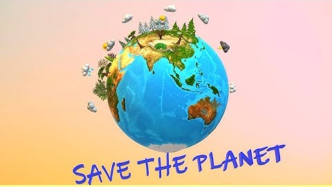 Microsoft Paint 3D Drawing | Save The Planet | Country Folk Music #459