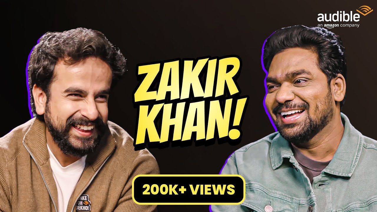 Zakir Khan  Comedy SRK  Indian Idol  The Longest Interview S2  Presented by Audible