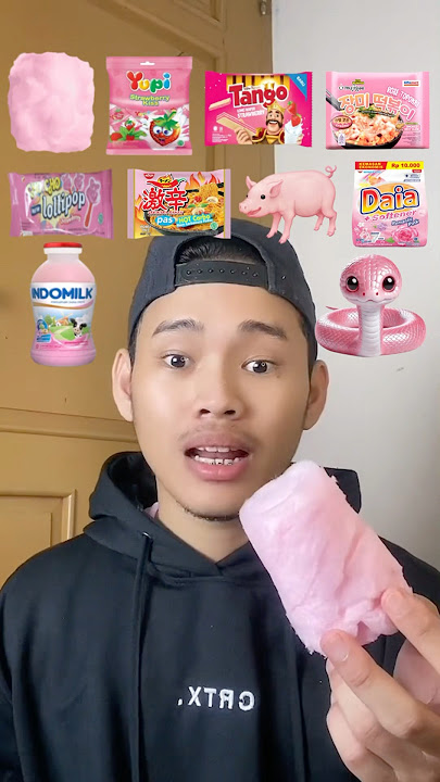 EATING PINK S4BUN EMOJI 😬 WHO EVER EATS PINK B4BI 😮 I NEVER