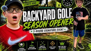 BACKYARD SEASON OPENER | DAY ONE ๏ฟผ