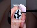 Clear nail extension with hand drawing tweed flowers #shorts #naildesign