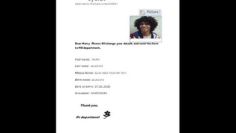 Interactive MS Word documents for SAP