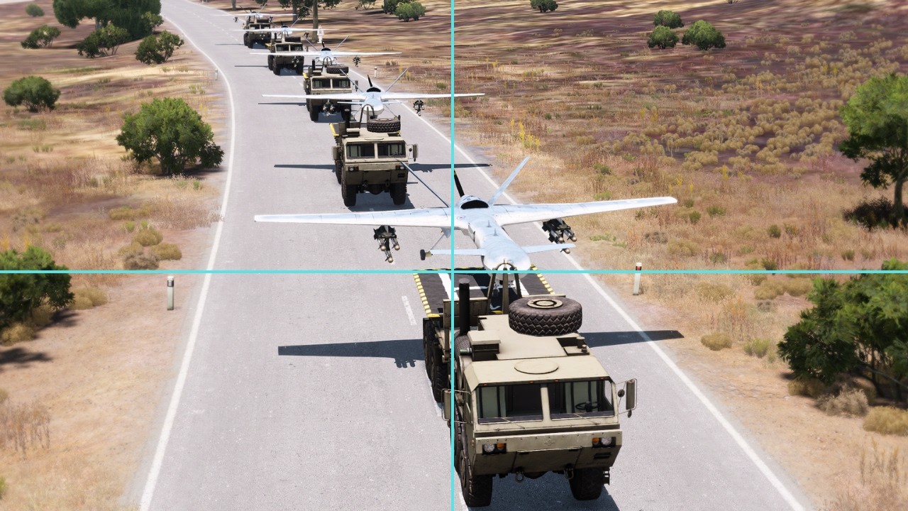 Newly Built Russian Drone Hauled by Truck to Frontline Struck by Missile