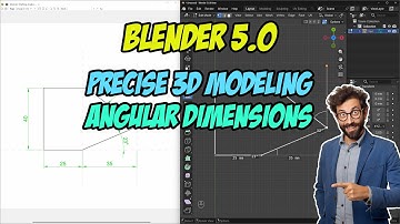 Blender 5.0: Precise 3D Modeling - Angular Dimensions