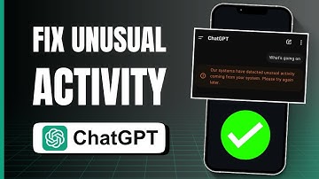 NEW! Fix Our System Has Detected Unusual Activity Error on ChatGPT (2025)