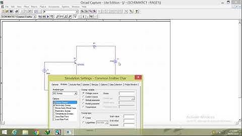 Amit Biraris Transistor Common Emitter Characteristics using PSPICE