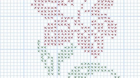 crosstich flowers  design// #crosstich peturn design//#graph paper