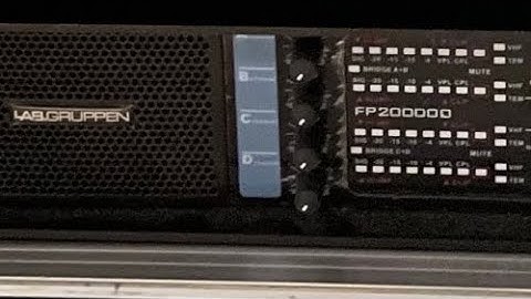 Lab Gruppen fp20000Q power amp sounds check