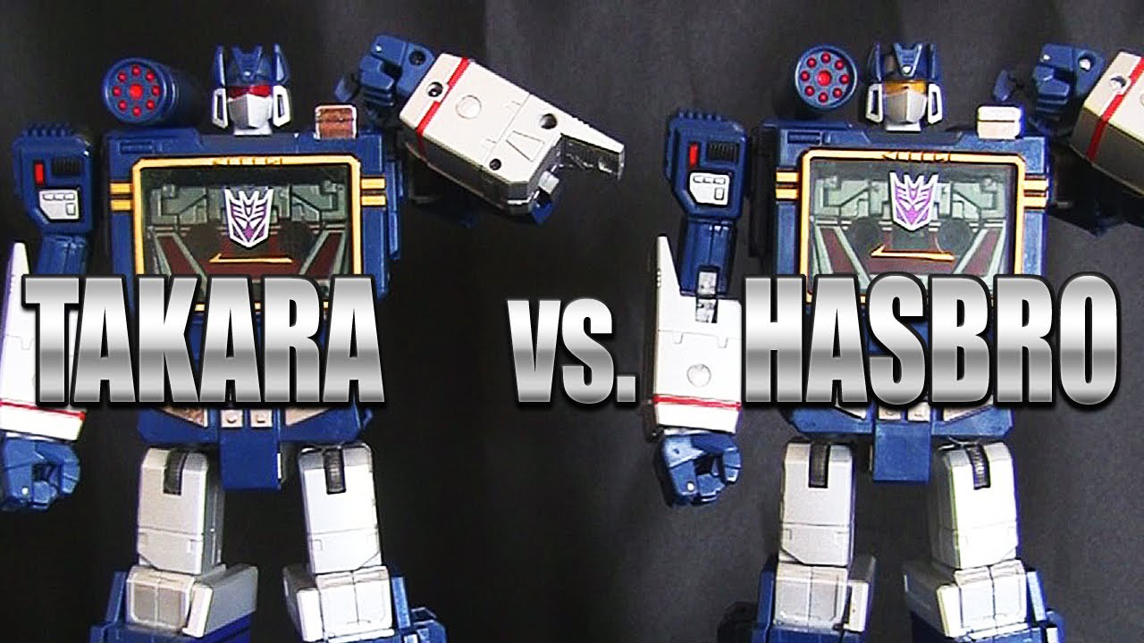 Masterpiece MP-13 TAKARA SOUNDWAVE vs. MP-02 HASBRO SOUNDWAVE Transformers  robot review