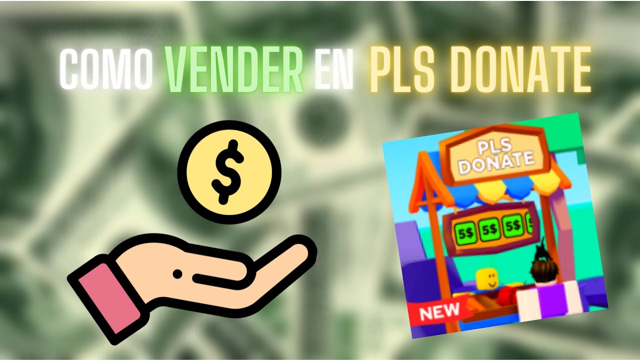Como VENDER en PLS DONATE Roblox YouTube