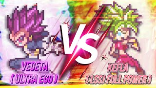 "Beyond Limits: Ultra Ego Vegeta vs. Full Power Kefla - Jaw-Dropping Sprite Animation What-If!"