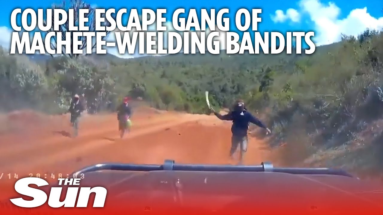 Download US couple narrowly escape gang of machete-wielding bandits