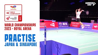 Badminton World Championships - Japan and Singapore practise Main Hall by Badminton Famly 3,767 views 8 months ago 3 minutes, 6 seconds