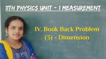 11th Physics (L1) Book Back Numerical (3) Solution